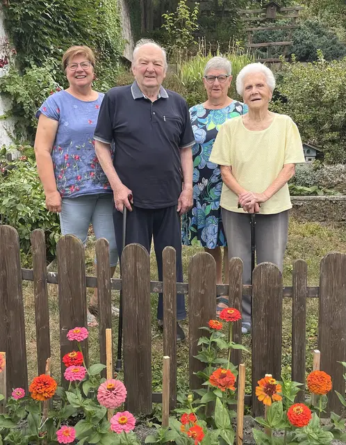 Obmann Stv: Elfriede Tramberger, Herr Paul Raninger, Sprengelbetreuerin Elisabeth Schmid, Aloisia Raninger | Foto: NÖ’s-Senioren - Seitenstetten