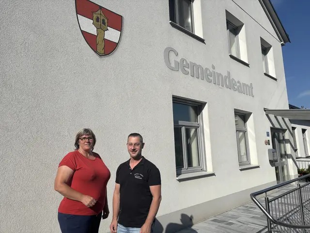 Sallingbergs Polit-Spitze: Bürgermeisterin Cornelia Juster und Vize Christian Weidenauer (beide ÖVP). | Foto: Bernhard Schabauer