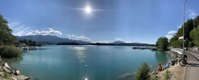 Einzigartiger Panoramablick auf den Faaker See