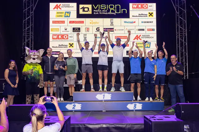Die schnellsten mixed Lauf-Teams beim VISION RUN 2025 - herzlichen Glückwunsch! | Foto: Rauchecker Photography