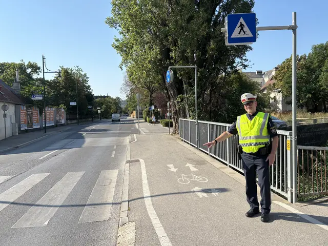 Norbert Vogel in der Mödlinger Badstraße. Hier führen zahlreiche Schulwege durch. | Foto: Hirss