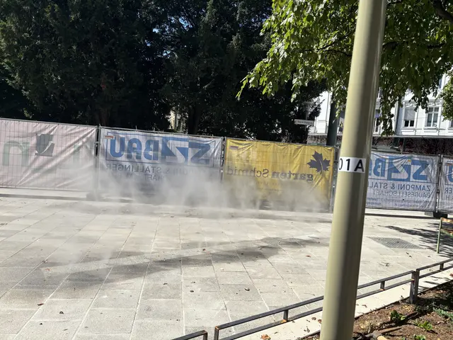 Das neue Nebelspiel im Volksgarten ist zwar derzeit noch abgesperrt, läuft aber bereits – es müssen vor der Freigabe jedoch noch die Ergebnisse der Wasserproben abgewartet werden.  | Foto: MeinBezirk