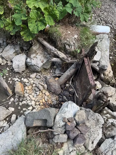 Der Wasserzulauf zum Teich ist mitlerweile komplett versiegt. | Foto: Waibl