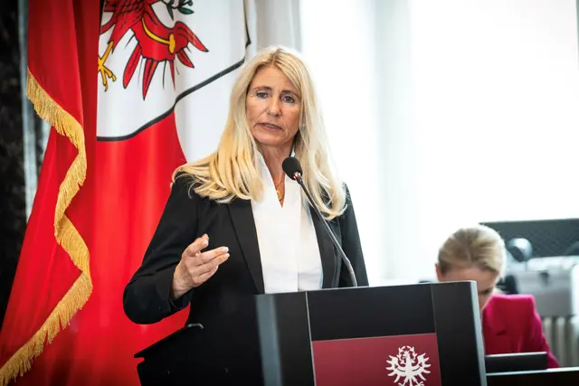 LA Iris Zangerl-Walser im MeinBezirk Sommergespräch 2026. | Foto: Tiroler Volkspartei 
