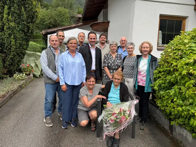 Die erste "100in" in der Geschicht von Ried im Oberinntal. | Foto: Gemeinde Ried
