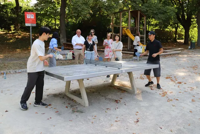 Gemeinsam wurde abschließend Tischtennis gespielt.  | Foto: BV17