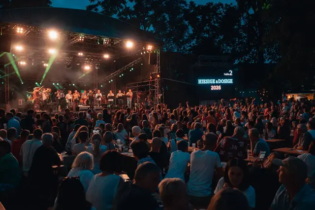 Ein voller Erfolg: Das Weltmusik-Festival "Hiesige &amp; Dosige" ging zum 25. Mal im Wieselburger Schlosspark über die Bühne. | Foto: Diana Bachler/halle2