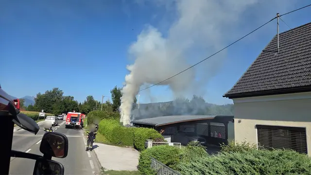 Im Einsatz standen die Feuerwehren Ferlach, Kirschentheuer und Kappel an der Drau. | Foto: Feuerwehr Ferlach