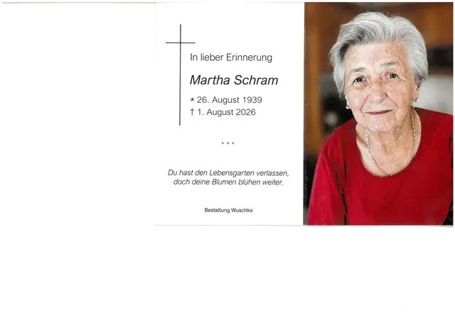 Martha Schram, 86 Jahre | Foto: zVg