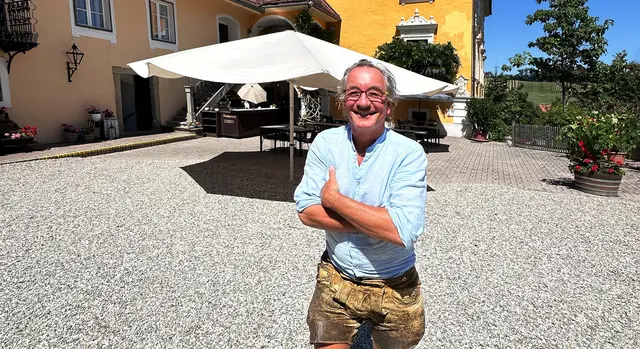 Schlossherr Arnold Melcher ist dankbar, dass die Jufa Gruppe Schloss Gamlitz in die Zukunft führt. | Foto: Henry Sams