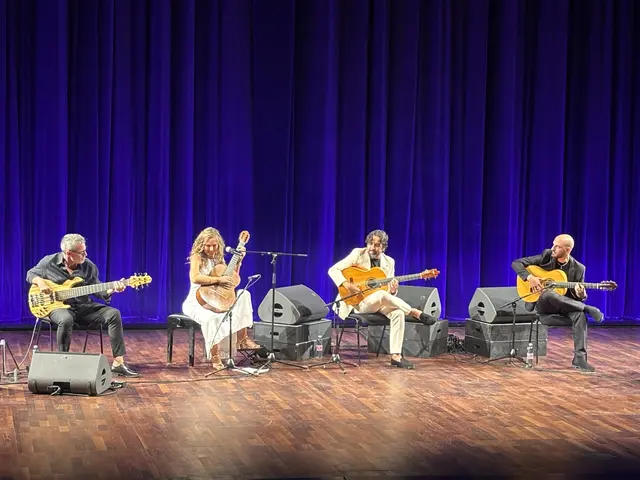 Julia Malisching begleitete das Daniel Casares Flamenco Sextett bei einem Stück mit ihrer Gitarre. | Foto: Martina Obertimpfler 