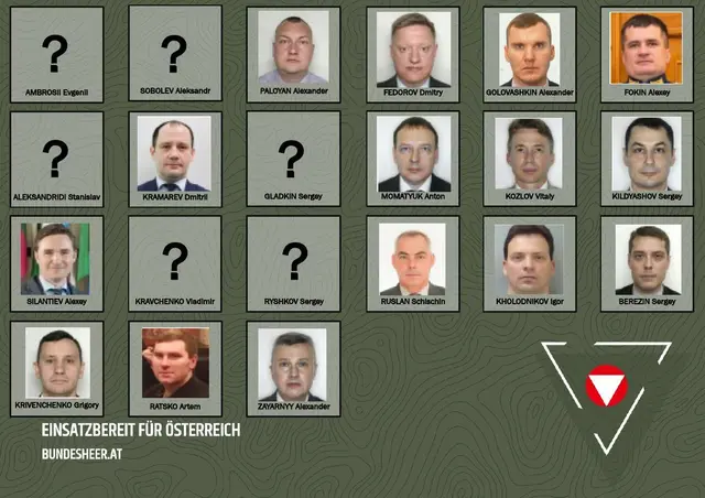 Das sind die mutmaßlichen russischen Agenten. | Foto: BMLV