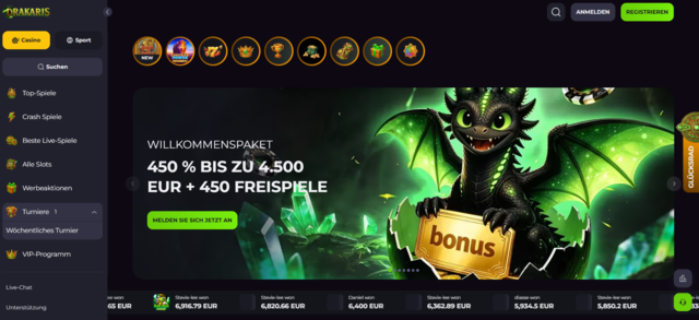 Drakaris webseite