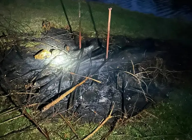 Bilder vom Brand. | Foto: Freiwillige Feuerwehr Moosburg in Ktn.