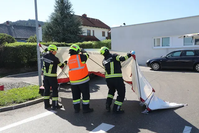 22 Helfer der Feuerwehren waren im Einsatz.