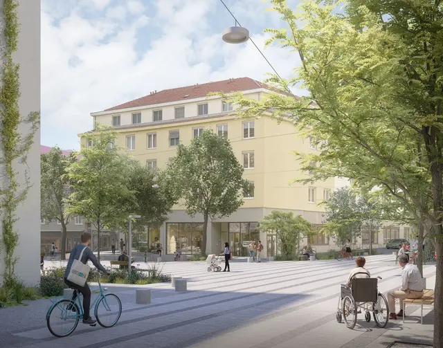 Drei Infrastrukturprojekte erhalten fast vier Millionen Euro Förderungen seitens der EU und des Land Steiermark. Dazu zählt auch die derzeit laufende Neugestaltung des Tummelplatzes. | Foto: Stadt Graz/contrapost
