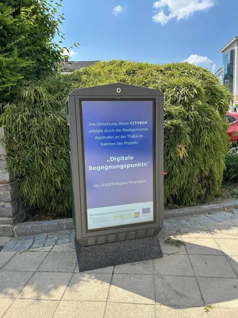 Die "City Boxen" in Waidhofne/Thaya informieren digital. | Foto: ZRT