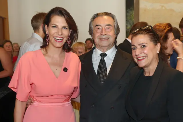 Landeshauptfrau Karoline Edtstadler, Riccardo Muti und Cecilia Bartoli | Foto: Land Salzburg / Franz Neumayr