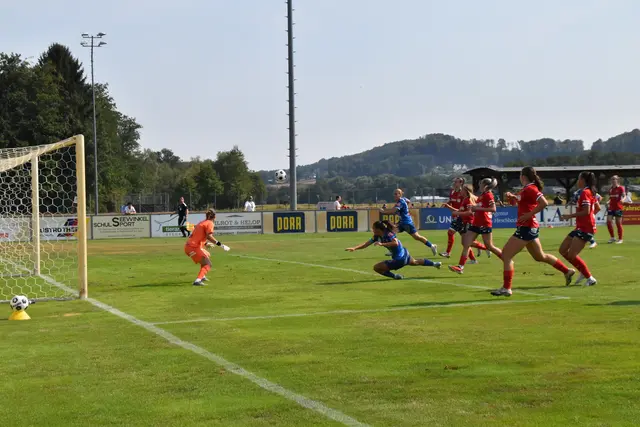 Die Kopfballchance von Virág Kovacs ging nur hauchdünn vorbei. | Foto: MeinBezirk/Michael Strini