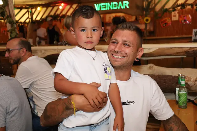 Marco und sein Sohn Lino hatten einen super Abend in Matzing. | Foto: Markus Bäumler/zema-medien.de