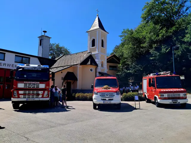 Feuerwehrautos zum Anschauen. | Foto: Binder