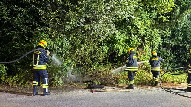 Die Einsatzkräfte rückten zum Bahnhof aus und nahmen unverzüglich die Löscharbeiten auf. | Foto: DOKU NÖ