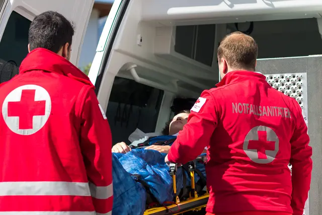 In Preding, Bezirk Deutschlandsberg, kam es am Montagmorgen zu einem schweren Unfall. (Symbolbild) | Foto: Archiv/Rotes Kreuz