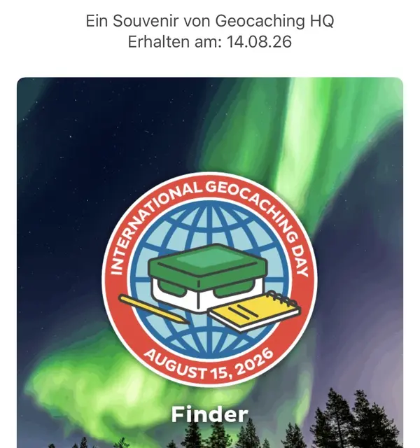 Hat man am Wochenende des internationalen Geocaching Tages einen Cache gefunden / geloggt, so gab es ein Abzeichen dafür.  | Foto: MeinBezirk/Leonie Herrmann