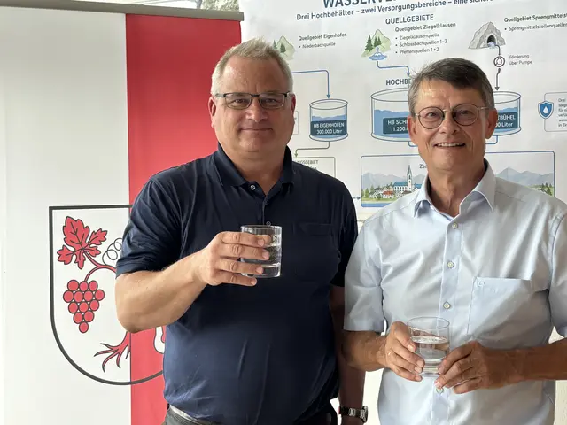 Bürgermeister Thomas Öfner und INAQ-Leiter Dr. Bernd Jenewein informierten über die aktuelle Situation der Zirler Trinkwasserversorgung und die geplanten technischen Maßnahmen zur besseren Überwachung des Wassersystems. | Foto: Georg Larcher / MeinBezirk