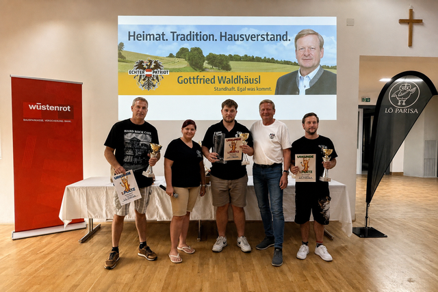 Markus Meidl, Sabrina Lintner, Raphael Kellner, Gottfried Waldhäusl und Dominik Schlosser | Foto: LÖ PARISA