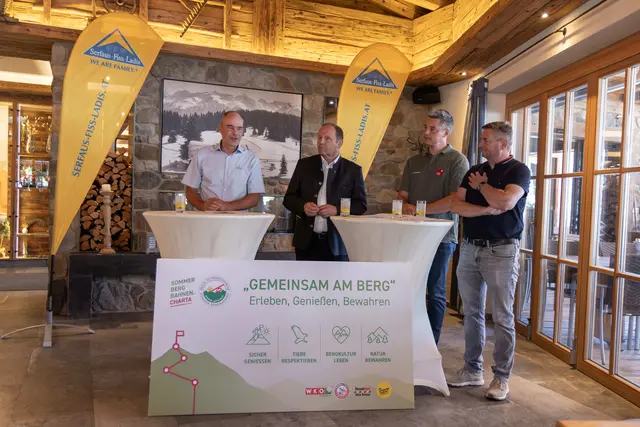 In Serfaus wurde die Charte der Öffentlichkeit präsentiert. | Foto: Seilbahn Komperdell