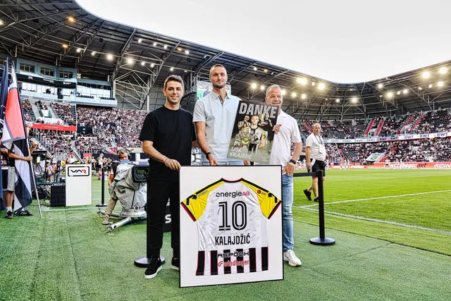 Erfolgreiches Team: Dino Buric, Saša Kalajdžić und LASK CEO Siegmund Gruber. | Foto: LASK