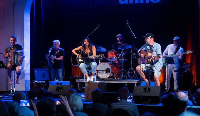 Ein Stück Mostviertel zum Mitnehmen gab es beim Konzert von "MaSchuranz". | Foto: Stadtgemeinde Purkersdorf
