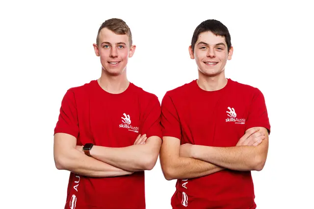 Das Gartengestalter-Duo Simon Weiß (l.) und Marcel Ortner. | Foto: SkillsAustria