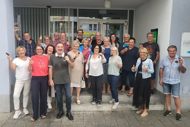 Sympathisch und engagiert: Tatkräftige St. Georgenerinnen und St. Georgener sorgen bald für innovative Mobilität im Ort.  | Foto: Eckhart Herbe