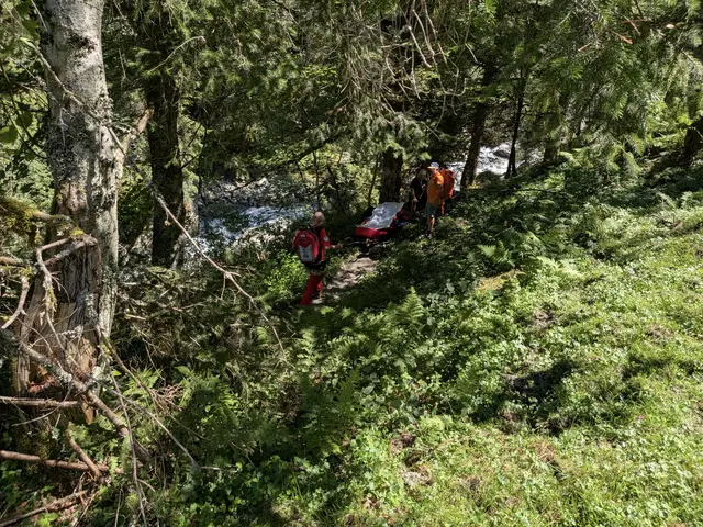 Rund zehn Meter stürzte eine Wanderin in die Tiefe und knallte dort mit dem Kopf gegen einen Stein. | Foto: Bergrettung Mittersill