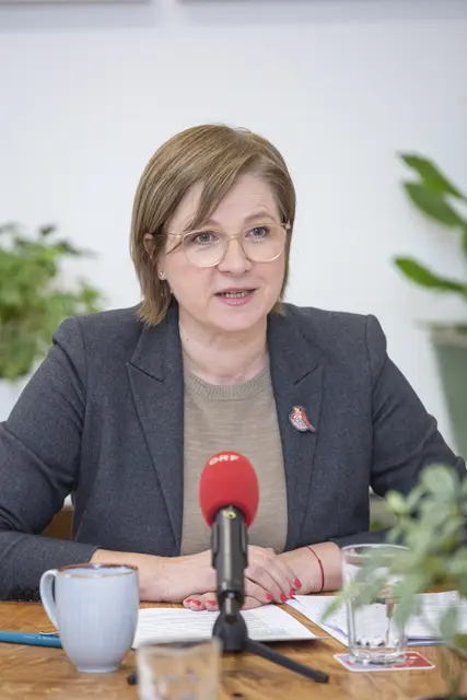 Die Grüne Vizebürgermeisterin Judith Schwentner hat ihre Vorhaben zum Klimaschutz in Graz für das Jahr 2023 präsentiert. Dabei soll vor allem die Zusammenarbeit aller wichtigen Ressorts, die erstmals alle unter Schwentners Leitung vereint sind, im Vordergrund stehen. | Foto: Stadt Graz/Foto Fischer