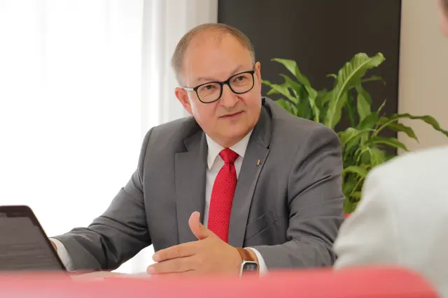 Martin Winkler ist seit 2025 Vorsitzender der SPÖ in Oberösterreich. | Foto: MeinBezirk OÖ/Till