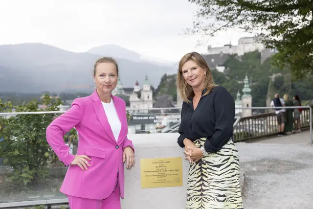 Im Bild: Andrea Jungmann und Birgit Limmert (künstlerisches Kuratorium) | Foto: Andreas Kolarik
