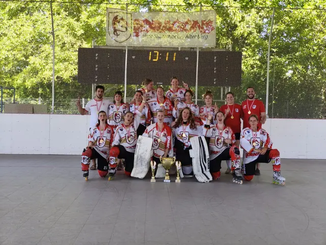 Die stolze Damenschaft holte sich den Titel. | Foto: Red Dragons Altenberg