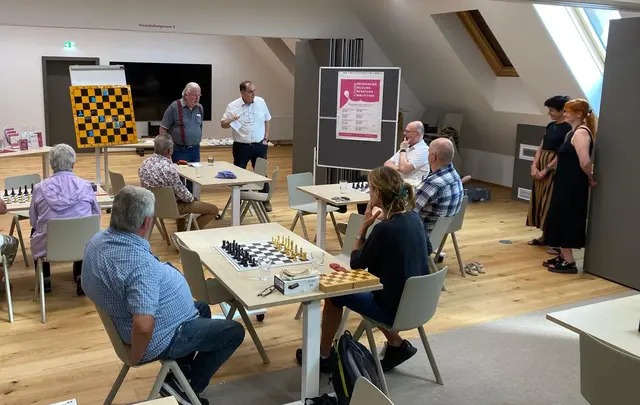 Im Bildungs- und Begegnungszentrum Voitsberg wird freitags Schach gespielt. | Foto: akzente