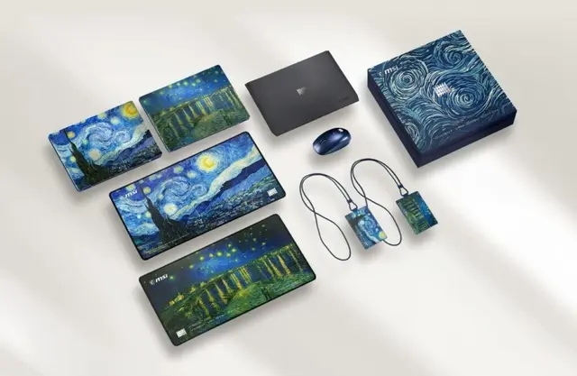Ab sofort gibt es von MSI eine Vincent van Gogh Edition des Prestige 14 Flip AI+. | Foto: MSI