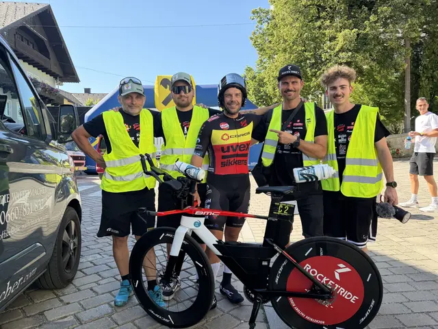 Gemeinsam unterwegs: Sebastian, Mario, Daniel, Moritz und Roland. | Foto: Wagram Cycling Team