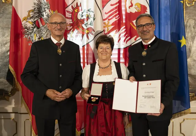 Anna Maria Duregger, Wörgl – Verdienste um die Musik und das Vereinswesen.  | Foto: Land Tirol/Sedlak