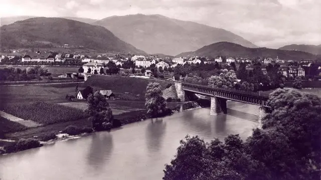 Lind im Jahr 1920: Felder und vereinzelte Häuser prägten damals noch das Bild des heutigen Stadtteils. | Foto: Museumsarchiv der Stadt Villach