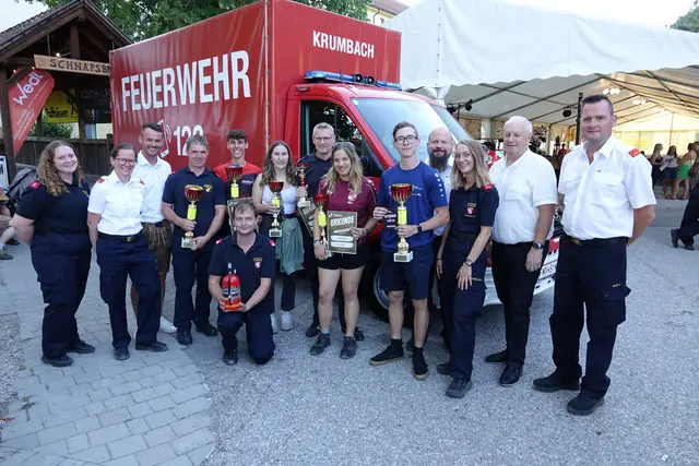 Siegerehrung des Vergleichsbewerbs der Wettkampfgruppen | Foto: FF Krumbach