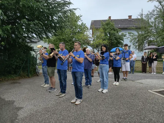 Die für diesen Anlass zusammengestellte Firmenkapelle. | Foto: Stefan Schuch