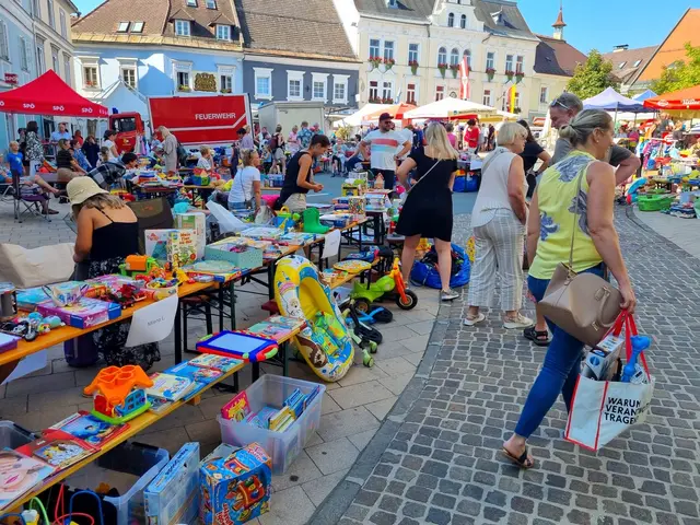 Am Feldkirchner Hauptplatz gibt es am 5. September einen Kinderflohmarkt. Ab sofort kann man sich dafür anmelden. | Foto: Privat