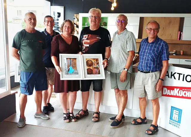(v.l.:) GR J. Borensky,  Karl Binder,  StR. S. Lenk. StR. H.-P. Vodickka, J. Binder,  R. Gloss sen.  | Foto: Karin