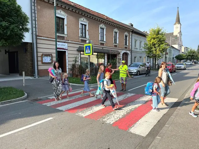Sicher zur Schule in Blindenmarkt: Die Schülerlotsen regeln auch heuer wieder den Schulweg. | Foto: Gemeinde Blindenmarkt